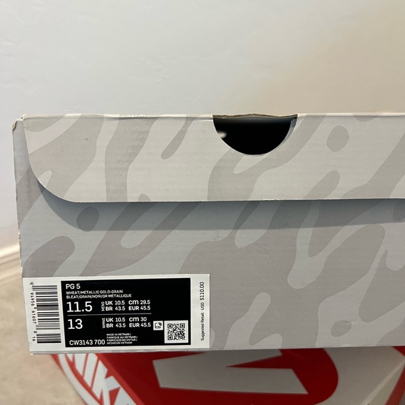 Nike PG 5, Wheat, Size 11.5 Men’s - Picture 6 of 10